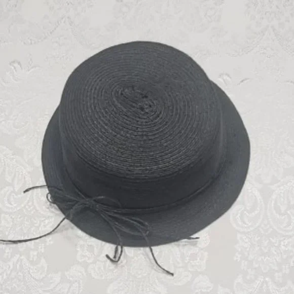 Magid Black Straw Bucket Hat - Picture 1 of 7